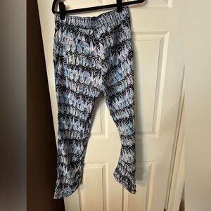 Lilly Pulitzer Taron Linen Pant in LOW TIDE NAVY Sails and Stripes. 31”.